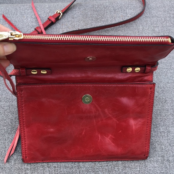 REBECCA MINKOFF Distressed Leather Crossbody Bag - Picture 6 of 14